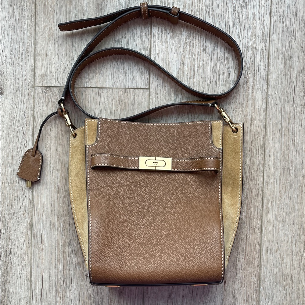 Tory Burch Brown and Tan Crossbody Bag